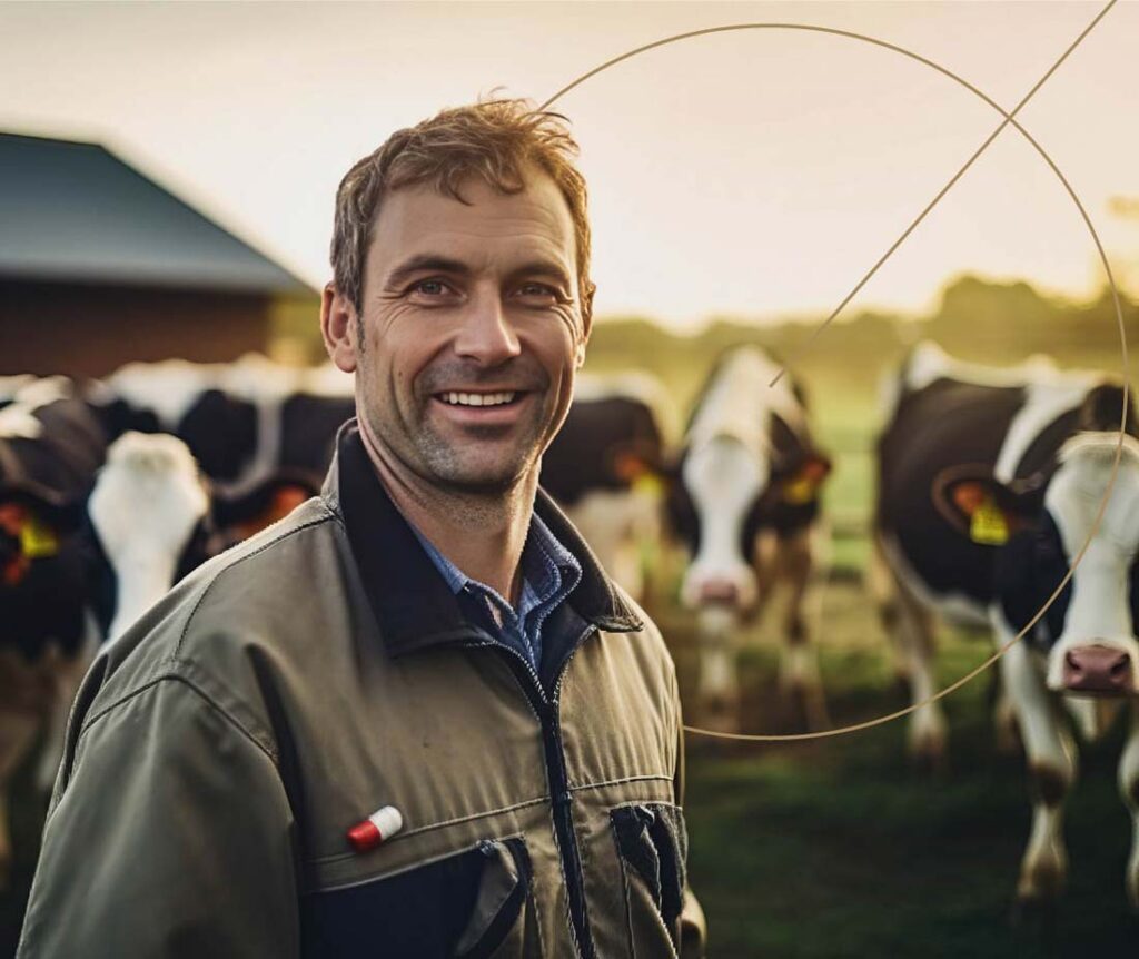 Man at Dairy Farm